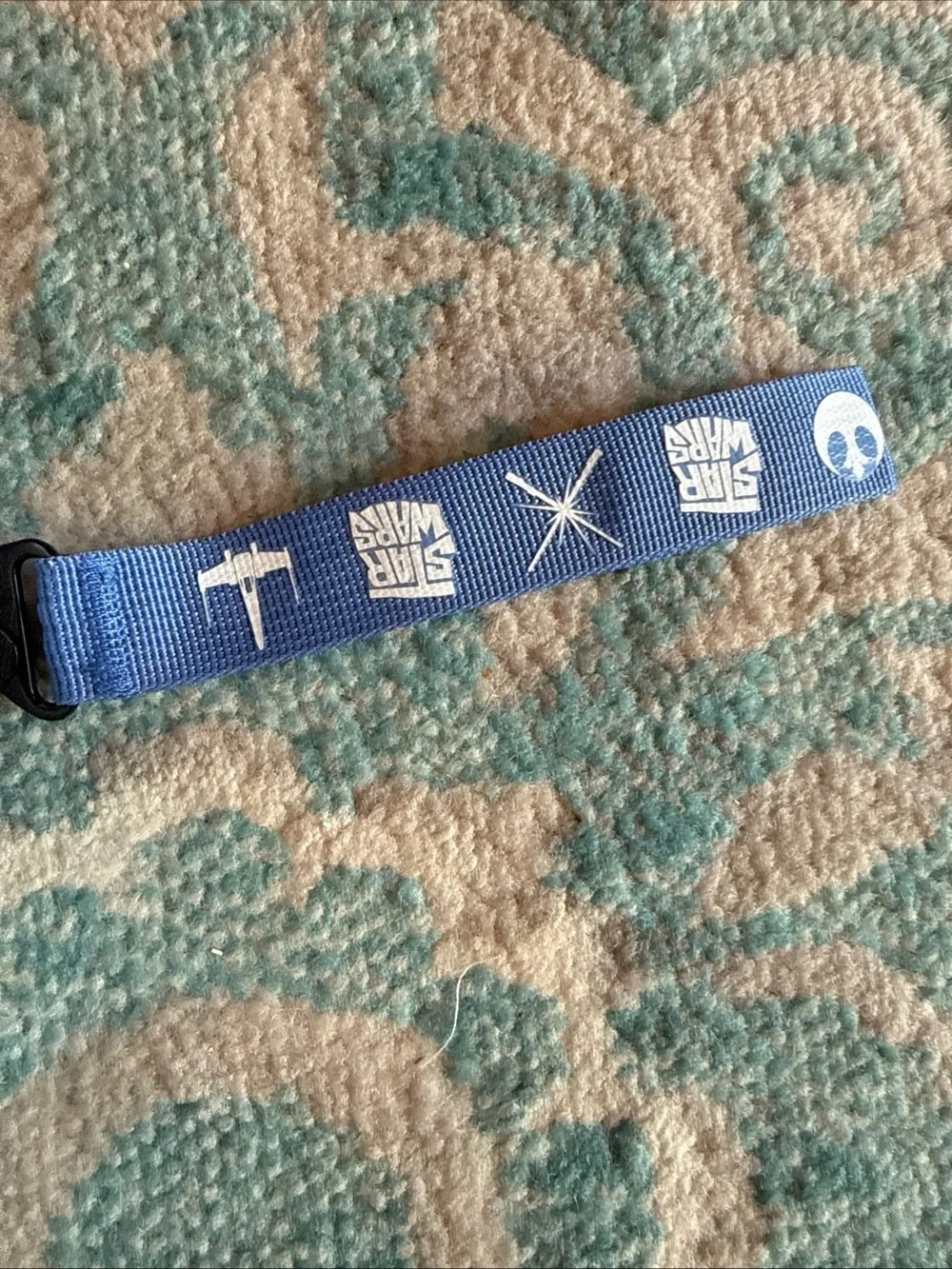 Disney Silver and Black Lightsaber Toy with Blue Strap
